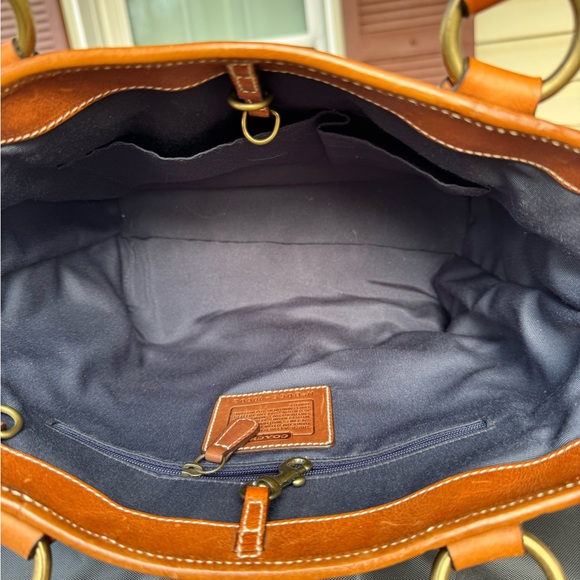 Vintage Coach Patchwork Denim and Leather Tote - Picture 8 of 16